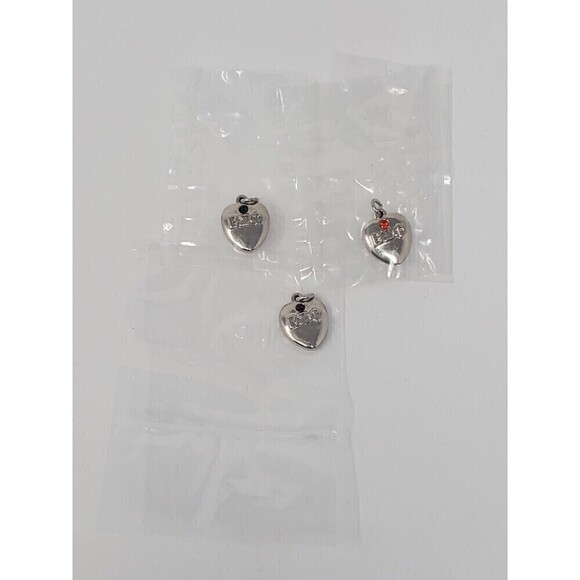 BETA SIGMA PHI SORORITY COLLECTOR'S CHARM BRACELET SILVER DATED HEART CHARMS NEW - Picture 4 of 12